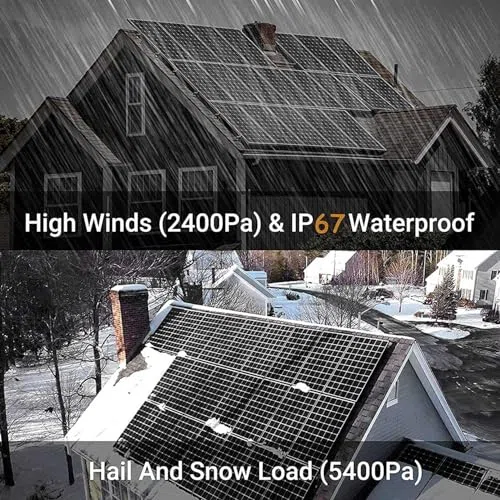 Kit pannelli solari monocristallini da 400 Watt, caricabatterie pieghevole off-grid per camper, tenda, barca, cabina e campeggio marino