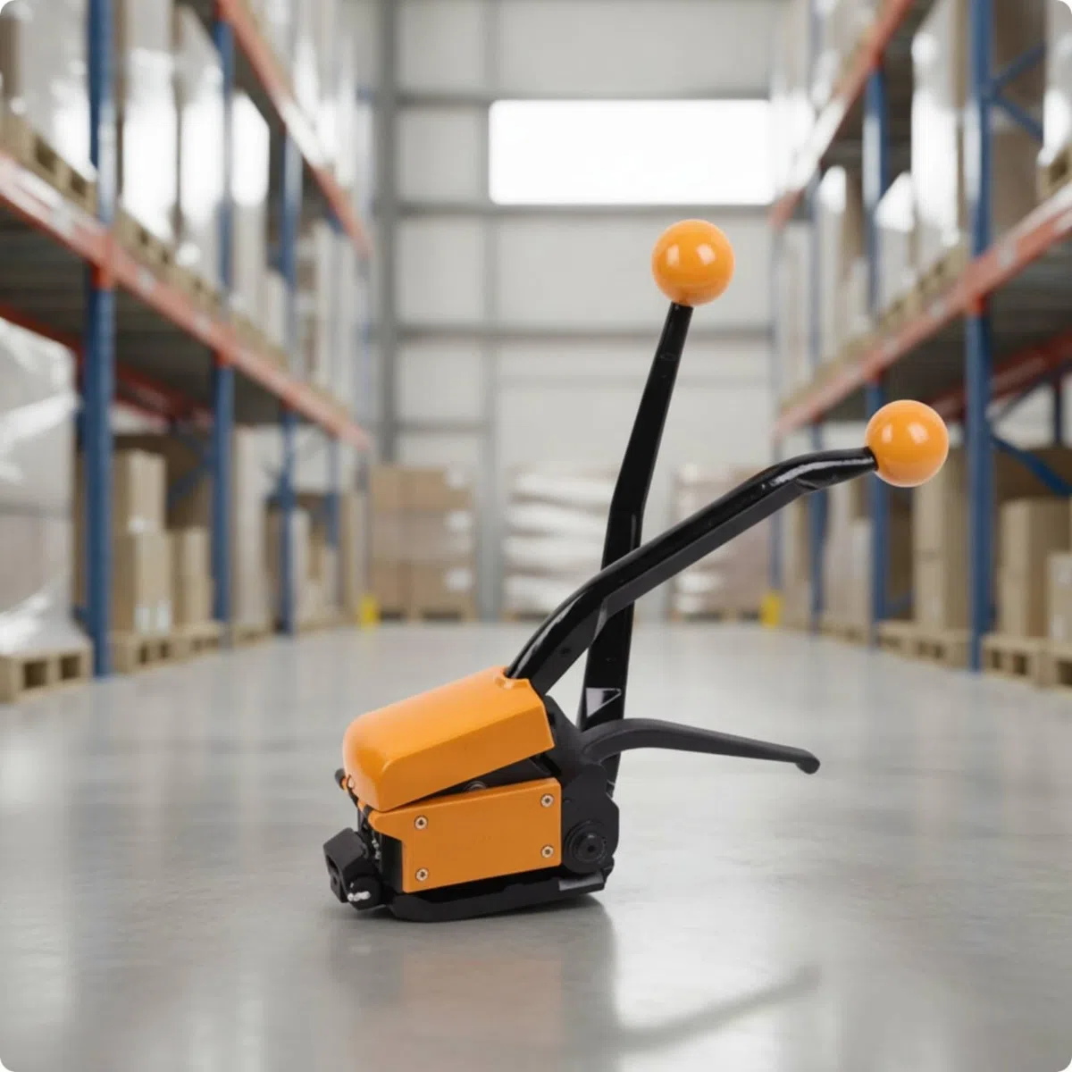 Tendicinghia Inizio Manuale Acciaio Utensile Reggiatore Pinzatore Tensionatore Senza Fermagli in Lega Durevole con Manici Lunghi Ergonomici Adatto a Imballaggio Pallet Movimentazione Carichi