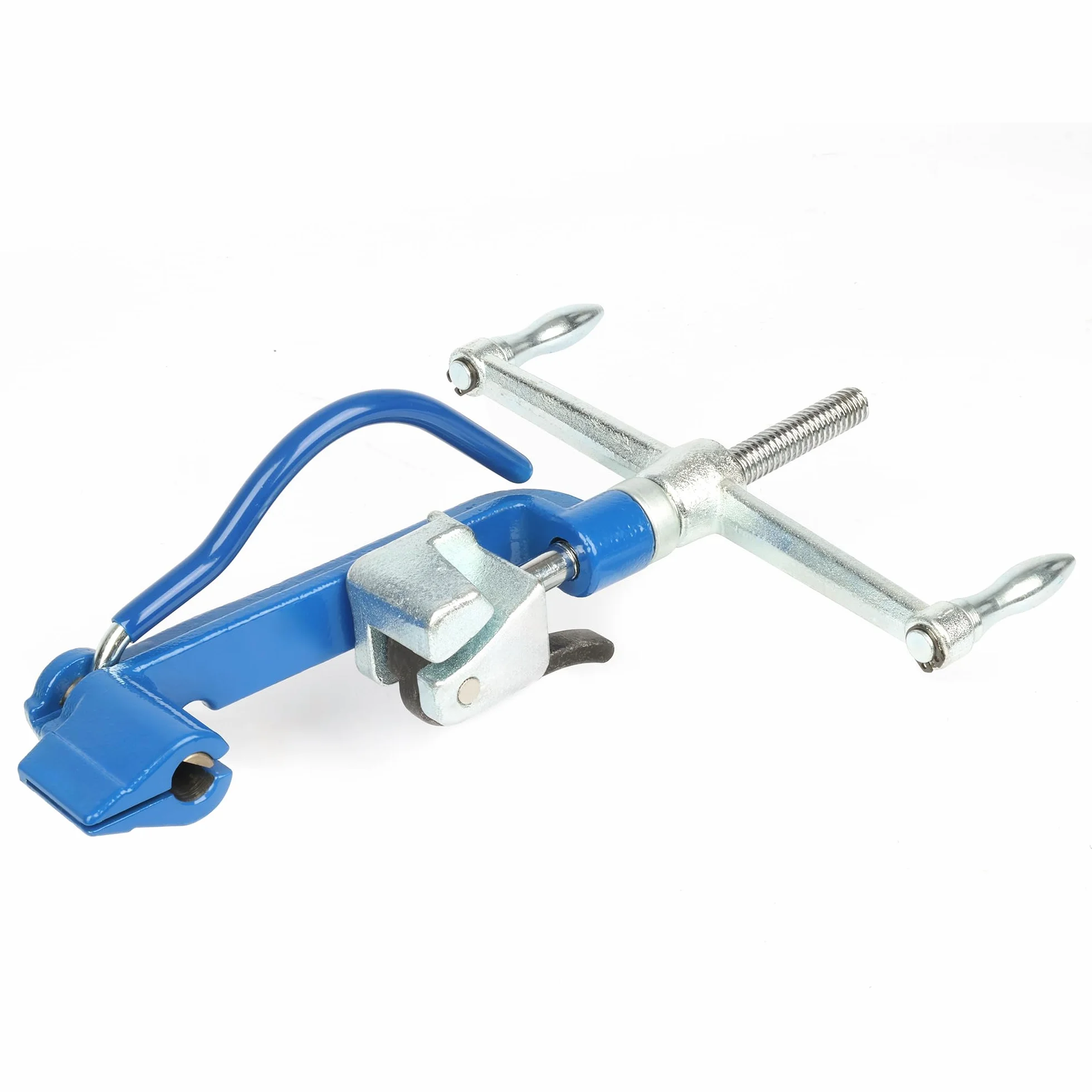 U.S. Solid reggiatrice manuale in acciaio inox 304 – Nastro professionale per pallet, 19 mm x 30 m, 100 clip di sicurezza e martello per fissaggio stabile del carico