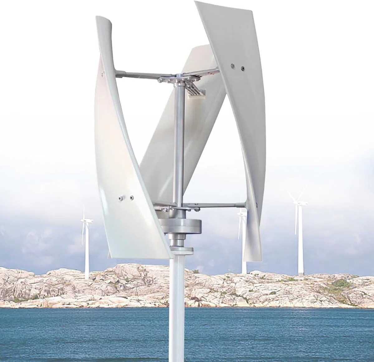 Kit generatore Eolico con regolatore di Carica, generatore a turbina Verticale, generatore Eolico Domestico, Kit turbina eolica ad ASSE Verticale, apparecchiatura per la Produzione di energi