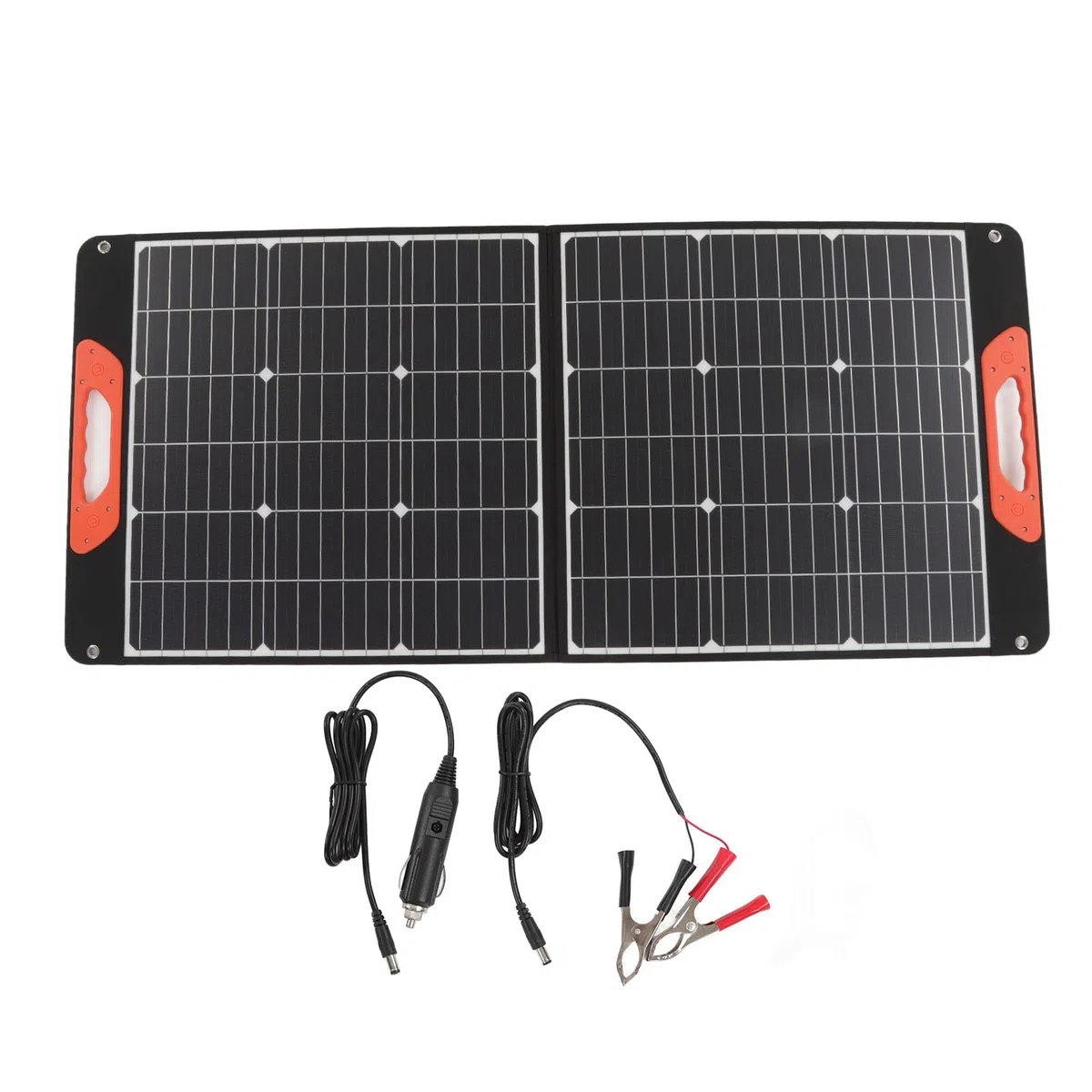 Zerodis Pannello Solare Portatile Pieghevole 100W, con Tecnologia di | Pannelli solari Tecnologia di ricarica intelligente, uscita 18 V CC per campeggio e centrale elettrica Pannello solare