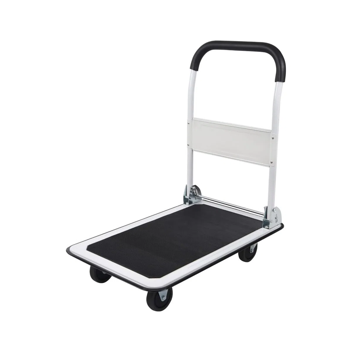 Carrello Pieghevole con Piattaforma e 4 Ruote, Dimensioni: Carrello Bianco Piccolo pianale for la casa Carrello Pieghevole per Magazzino