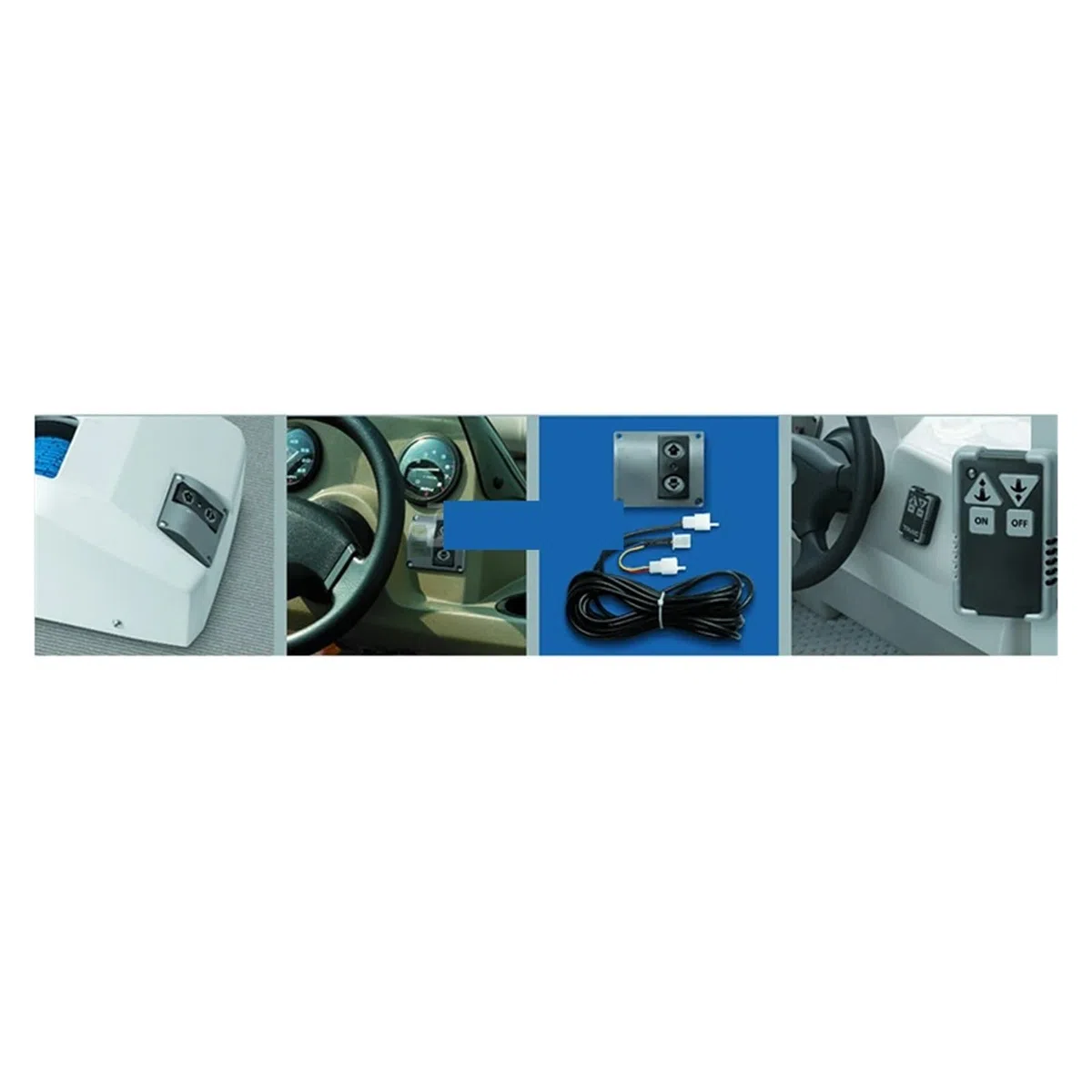 Verricello for ancora for barche 12V, salpa ancora elettrico for e yacht(Noir)