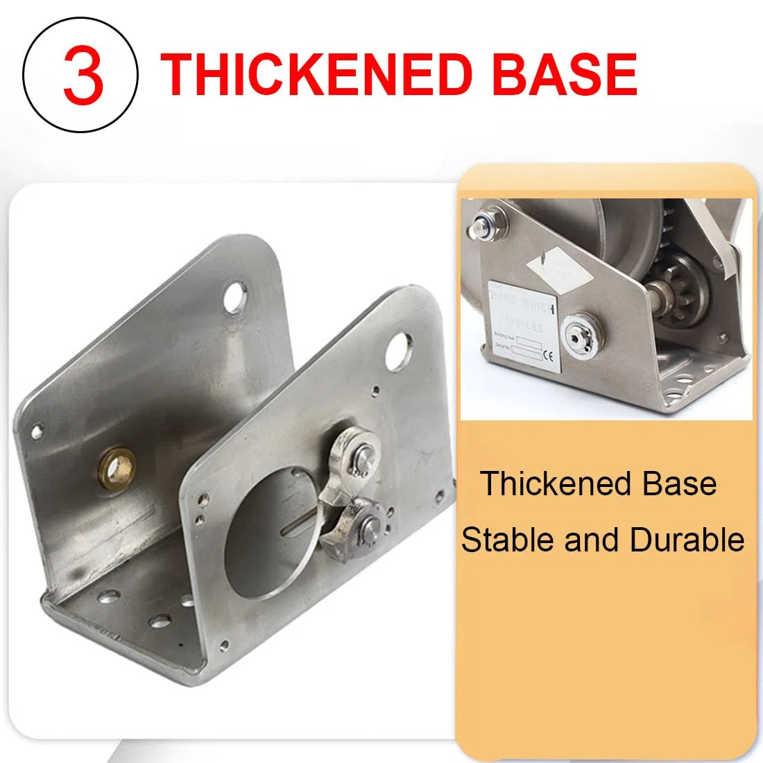 Paranco manuale a manovella da 544,3 kg, argano in acciaio pesante con cavo metallico da 30 m e gancio resistente per sollevare, caricare, tirare, strumento portatile per carichi pesanti
