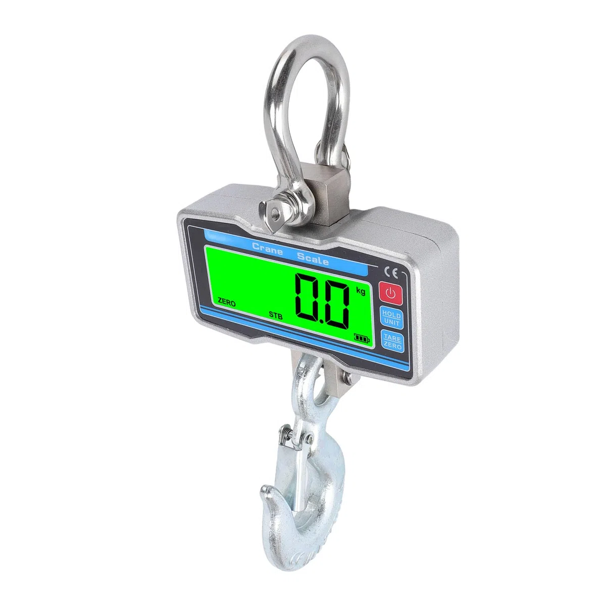Bilancia industriale sospesa per gru digitale da 2000 kg, 4400 libbre, display LCD, telecomando per cantieri agricoli