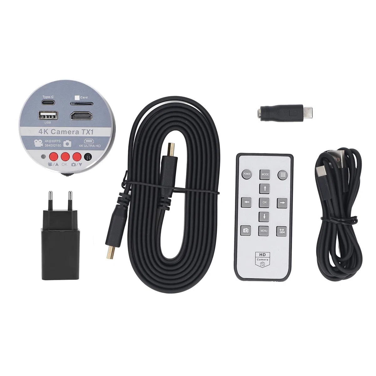 Naroote Videocamera Fotografica, 1/1.8 - -sensor IMX678 Modulo Lente Microscopio per Osservazione dell'oggetto (Spina europea)