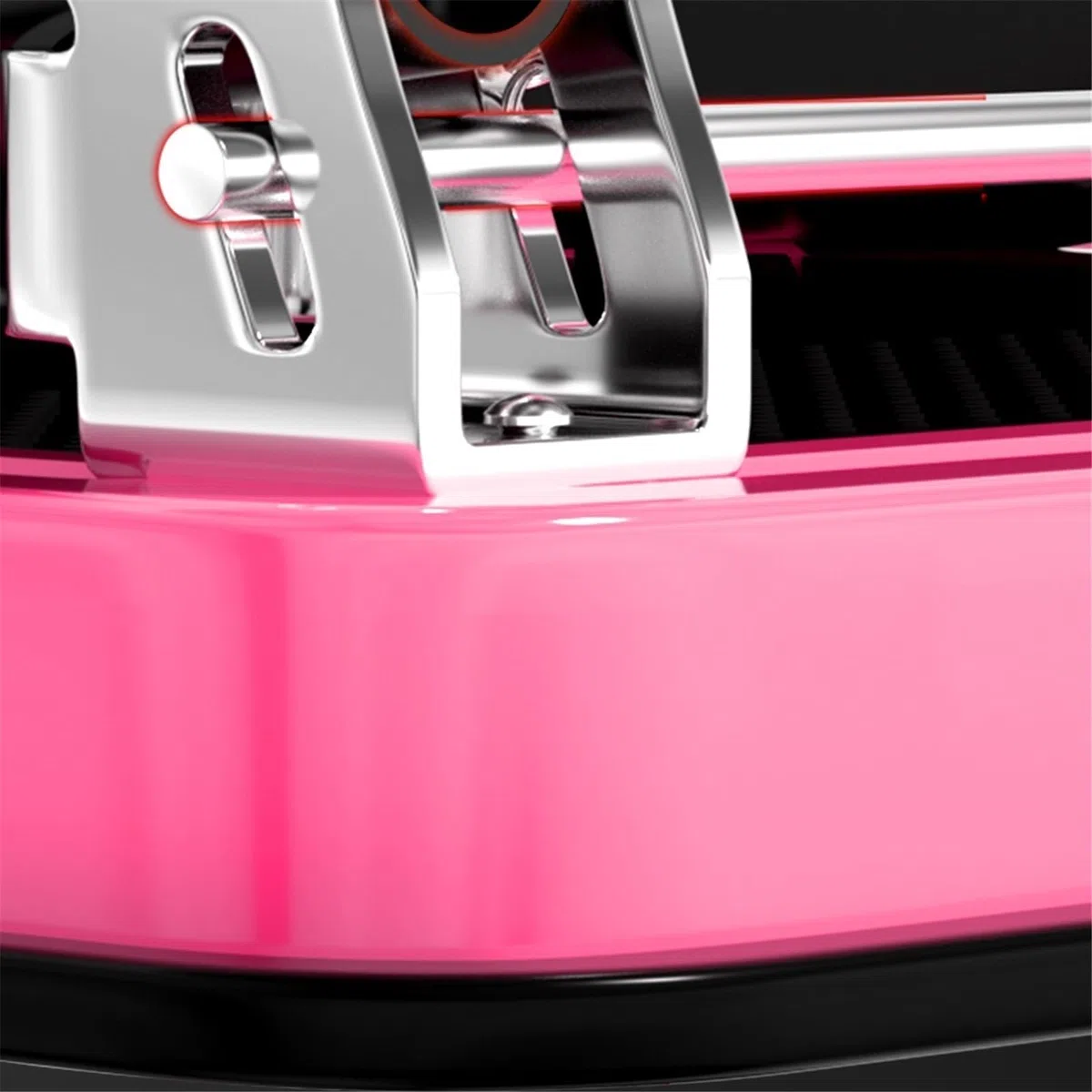 Carrello con piattaforma leggera rosa ruote in gomma da 4" for lo spostamento dei bagagli Carrello pesante