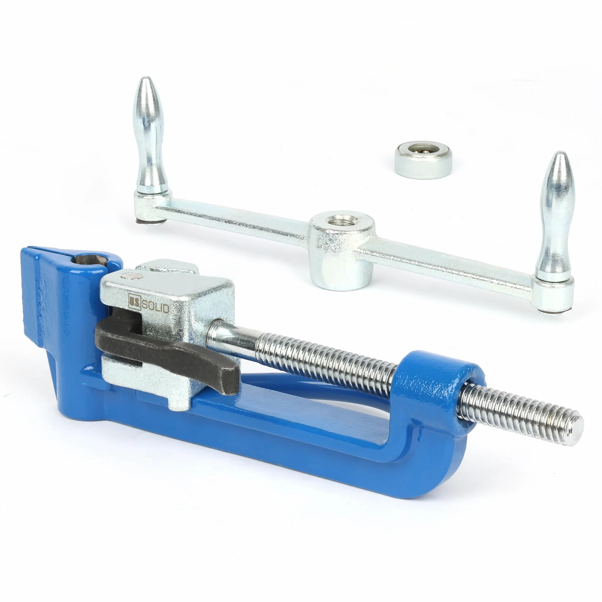 U.S. Solid reggiatrice manuale in acciaio inox 304 – Nastro professionale per pallet, 19 mm x 30 m, 100 clip di sicurezza e martello per fissaggio stabile del carico