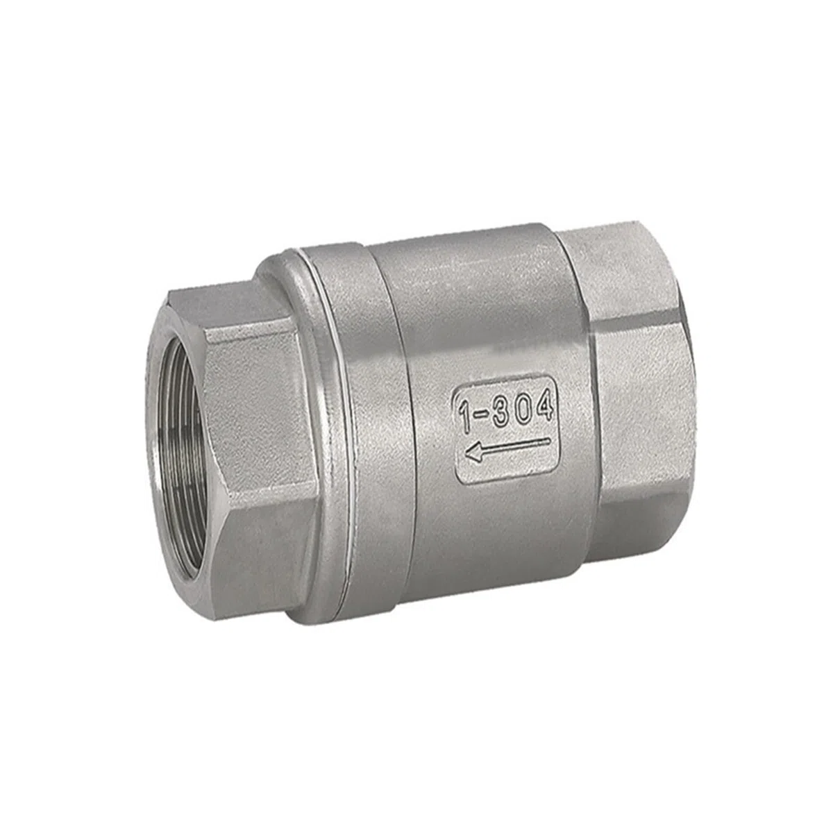Valvola di ritegno a Molla in Linea Valvola di ritegno a Molla Femmina Valvola di ritegno di Non Ritorno Valvola unidirezionale Valvola a 2 Pezzi DN6/DN10/DN15/DN20/DN25(C,DN20)