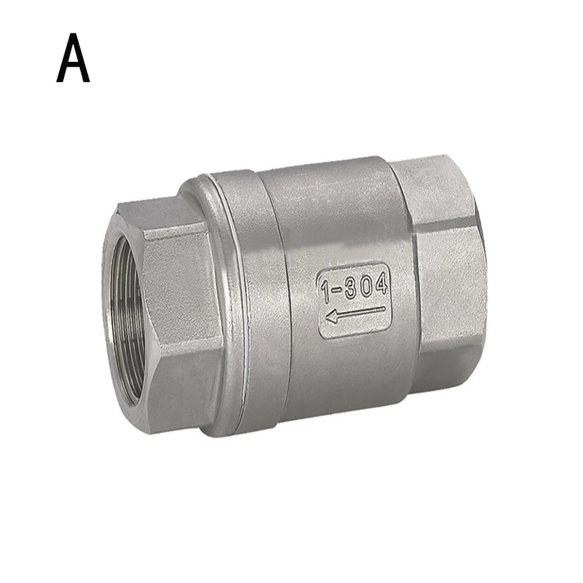 Valvola di ritegno a molla in linea Valvola di ritegno a molla femmina Valvola di ritegno di non ritorno Valvola unidirezionale Valvola a 2 pezzi DN6/DN10/DN15/DN20/DN25(A,DN20)