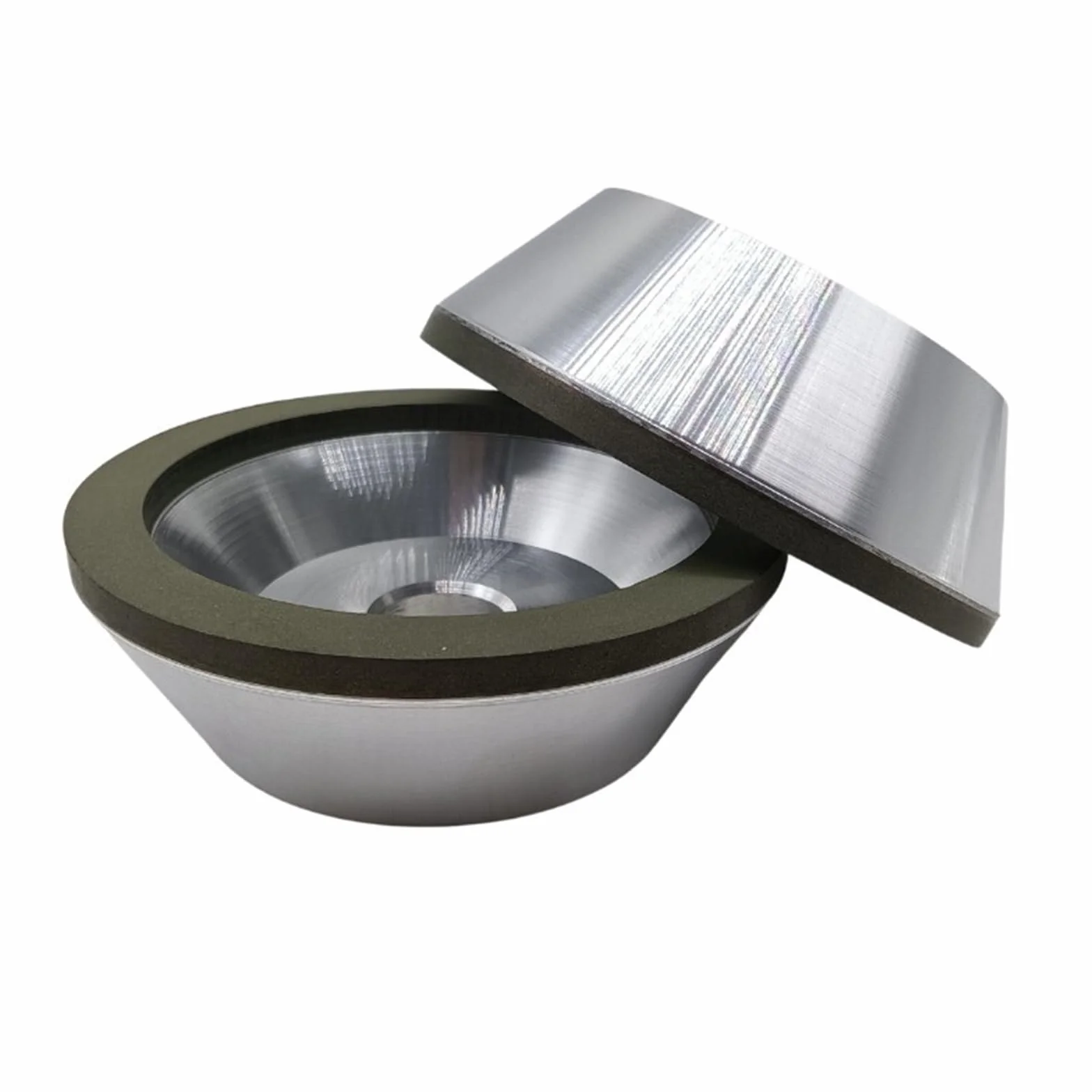 Mola diamantata a tazza svasata da 4/5 pollici for la lavorazione del legno al tungsteno metallico - 1 pcs(4inx20mmx100grit)