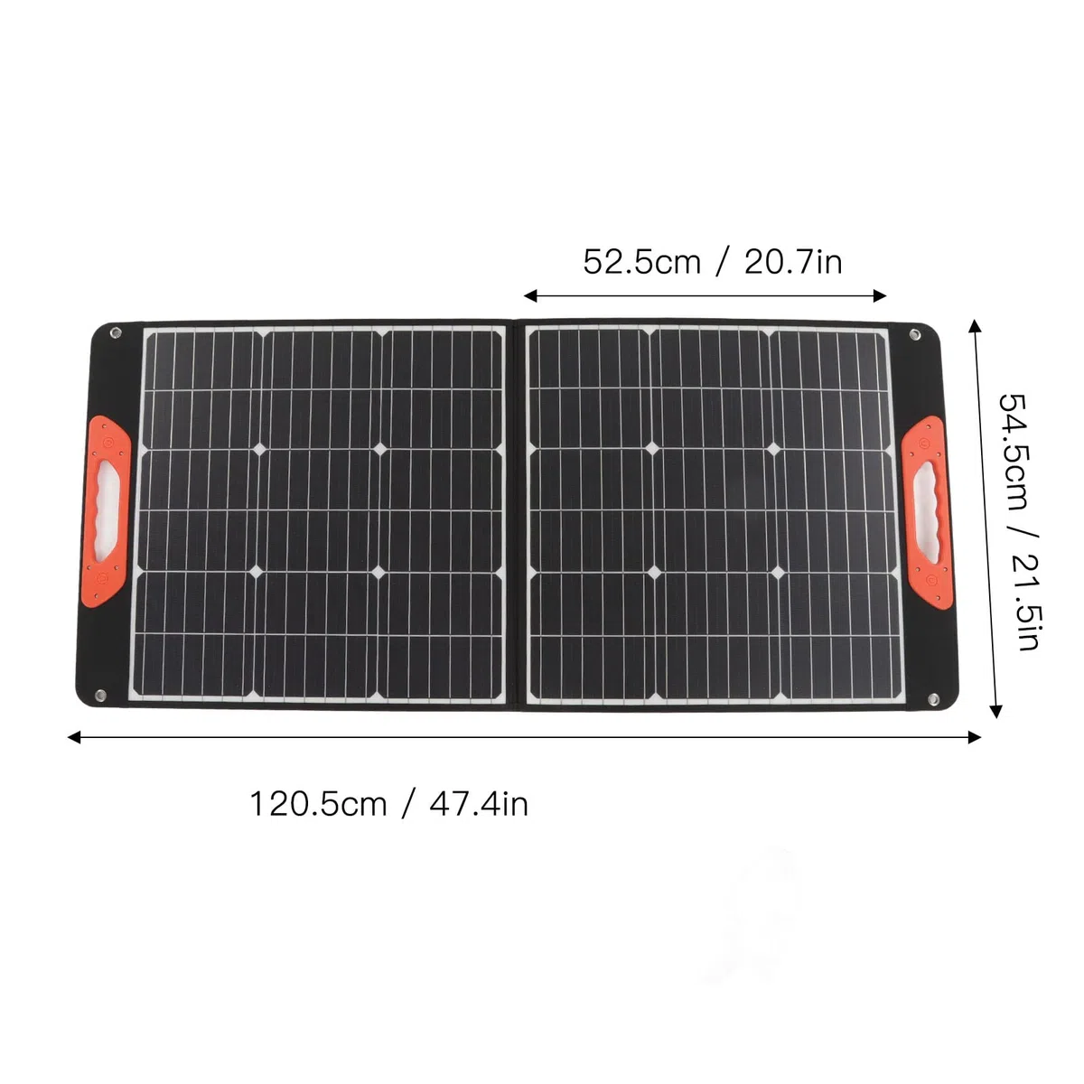 Zerodis Pannello Solare Portatile Pieghevole 100W, con Tecnologia di | Pannelli solari Tecnologia di ricarica intelligente, uscita 18 V CC per campeggio e centrale elettrica Pannello solare